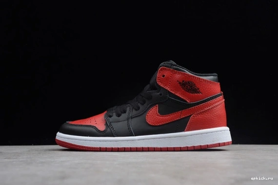 EP 1 Kid OG Bred Red High Jordan Black Air Banned  555088  555088 001 Kids Retro 001 0428